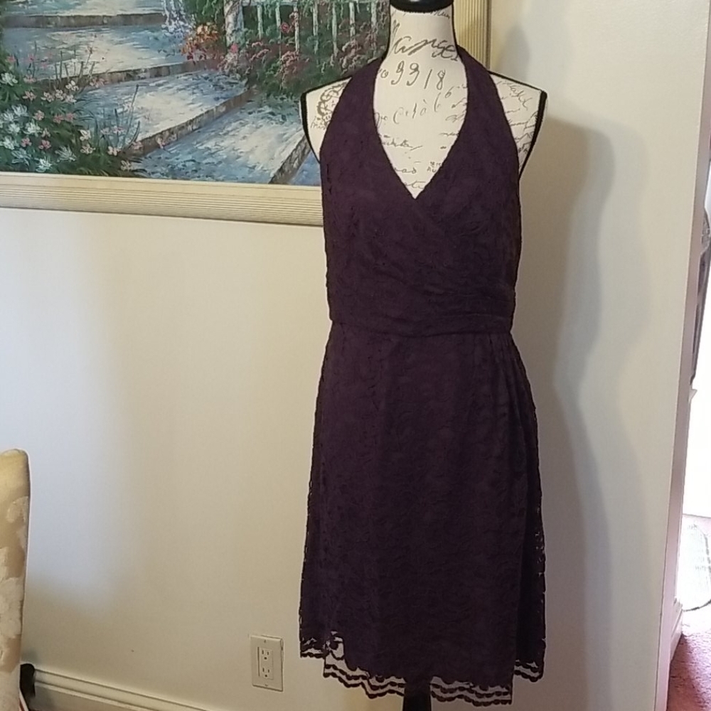 NEW Women's David's bridal purple/plum dress. …